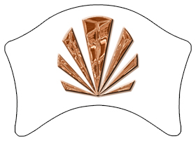 DABAN-602-CP-WT Copper Sunburst White